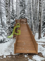 Зимняя горка Snow Fox, скат 10 м