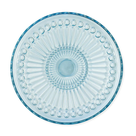 Стеклянная тарелка Alice pale blue, 18,5 см