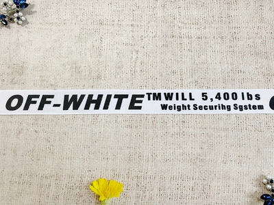 Лента репсовая с принтом, ш. 2,4-2,5 см, белый