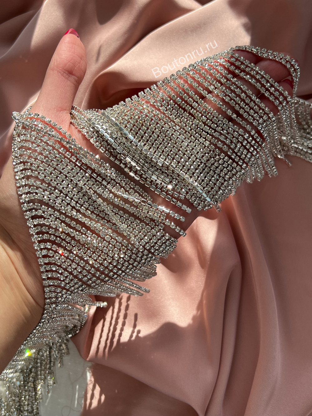 Бахрома стразы 9,5 см.