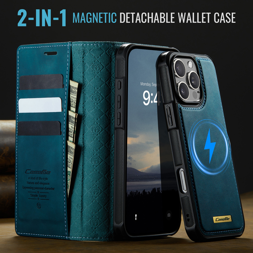 Чехол-кошелек CaseMe 2 in 1 MagSafe iPhone 16 ProMax