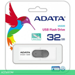 USB Flash-накопитель A-Data UV220 32Gb белый/серый (AUV220-32G-RWHGY)