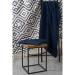 Плед из хлопка с узором косы Essential, 130х180 см