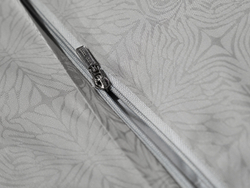 Постельное белье 2 спальное евро Garda Decor Муар оливковое бамбук