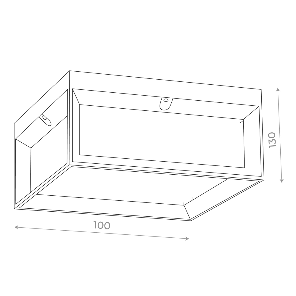 Светильник потолочный CUBISTA LED 12W 3000K