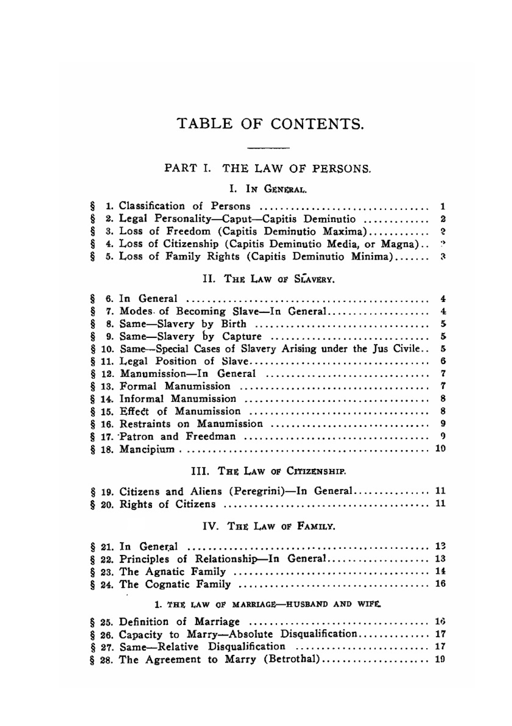 Notes on Roman Law. Law of Persons Law of Contracts | Joseph R. Long