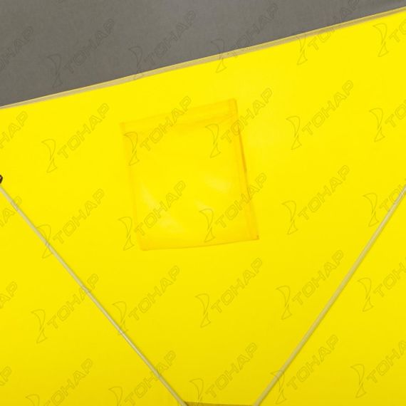 Палатка зимняя Куб 1,5х1,5 желтый/серый (HS-WSC-150YG) Helios