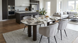 Стол PINO 210 цвет CA035, керамика / Темный орех, ®DISAUR