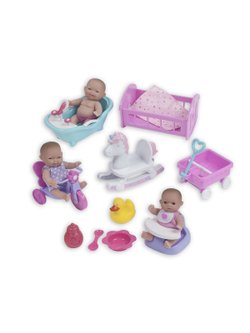 Кукольный домик в комплекте 3 пупса + аксессуаров (16755)