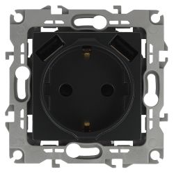 Розетка ЭРА Серия 12 12-4109-05 2P+E 16A-250В штор. с 2xUSB 5В-3А антрацит | Эра 12