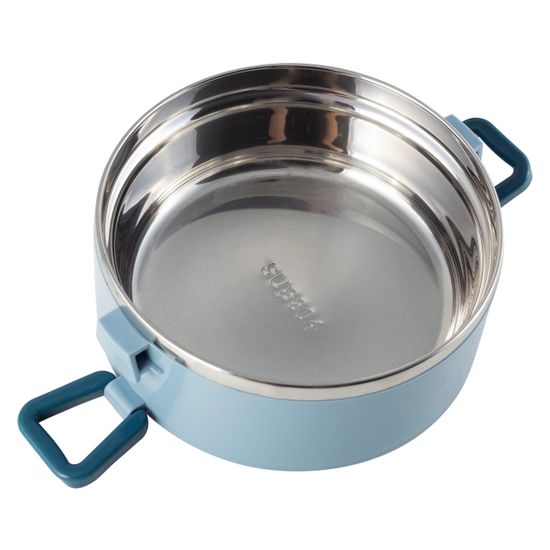 Ланч бокс тройной 2400 мл. Kamille KM-2137 пластик, нержавеющая сталь