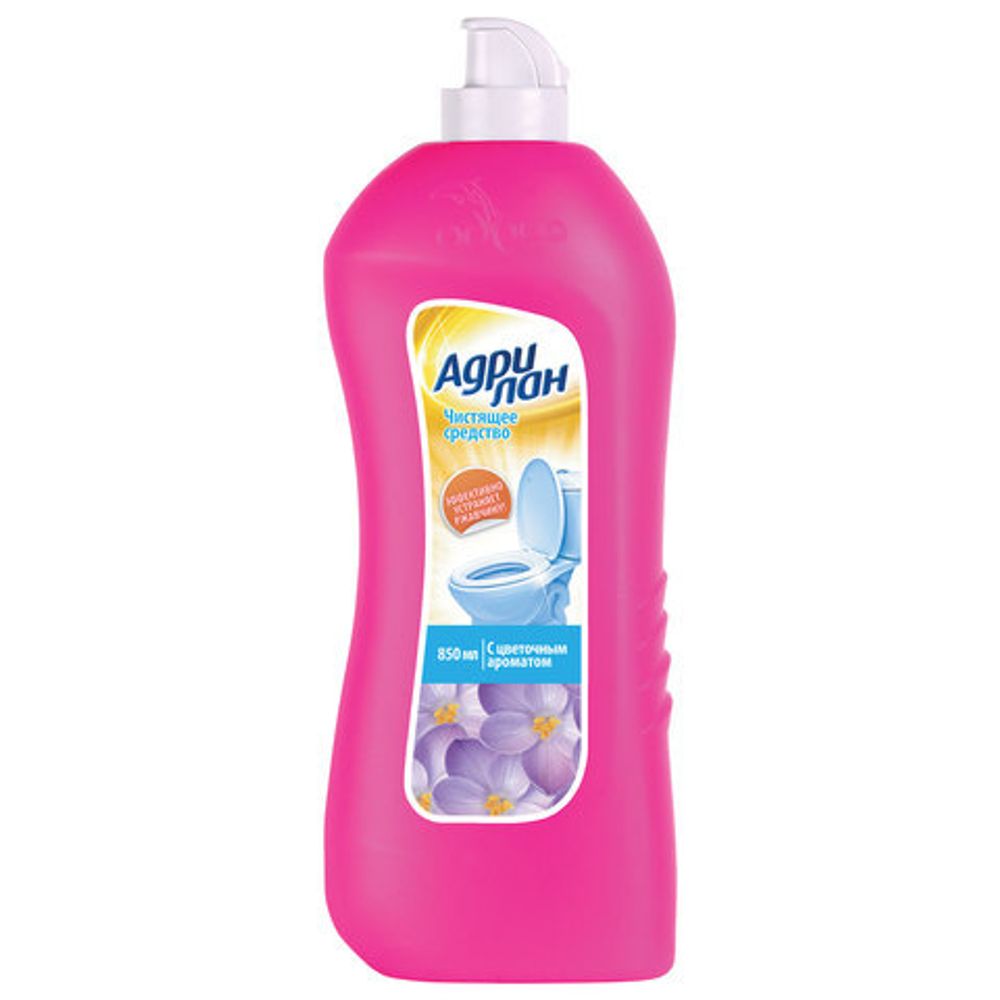 Средство для уборки сантехники и туалета 850 мл, АДРИЛАН "Цветочный"