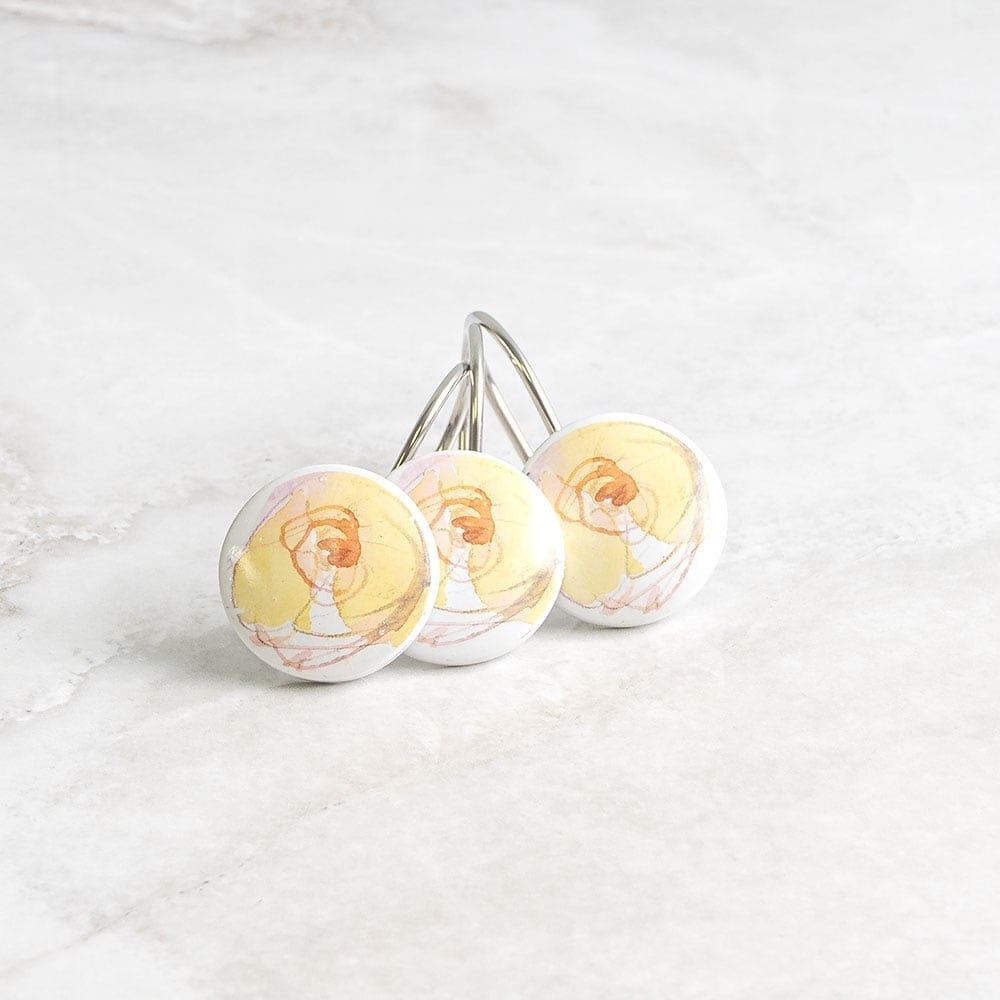 Набор из 12 крючков для шторки Creative Bath Blush&Blooming