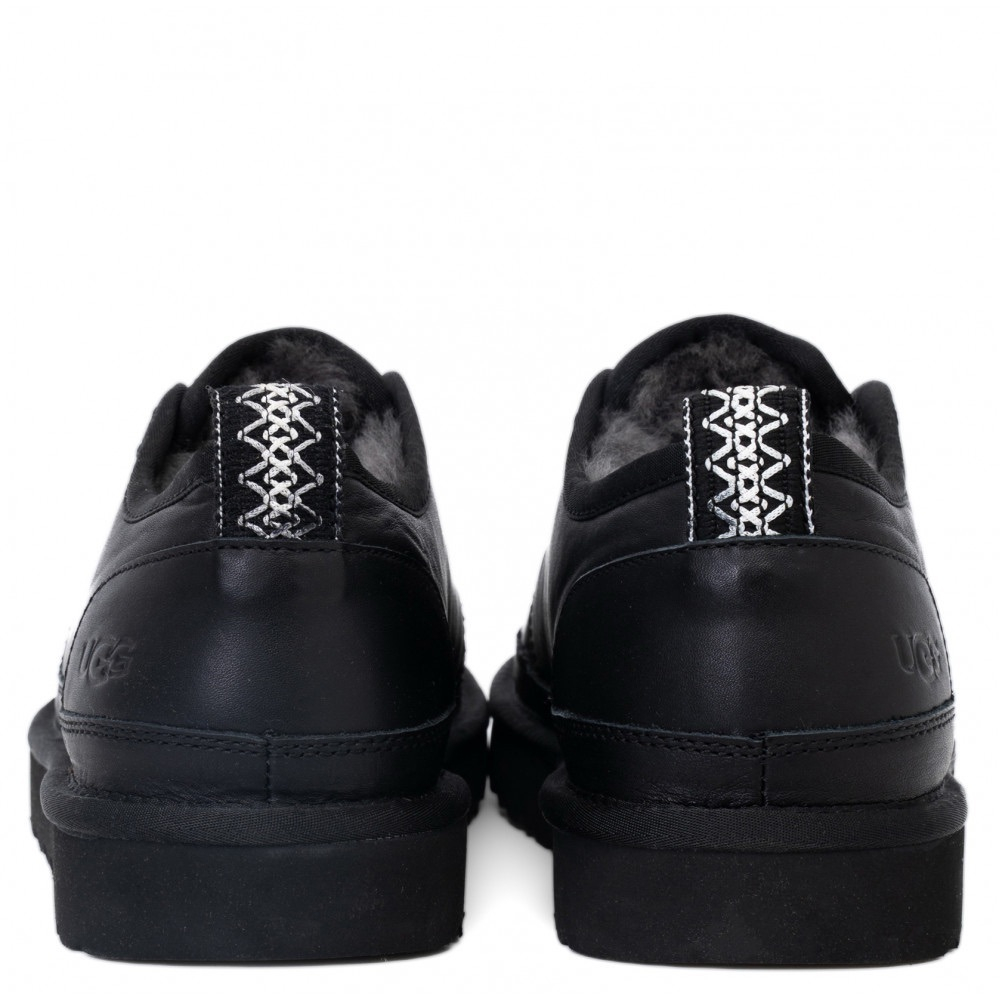 UGG Mens Slippers Flex Leather Black