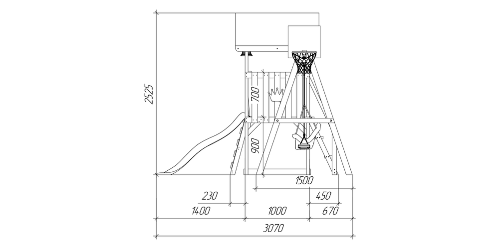 Детская площадка Савушка Тусун - 11 (синий)