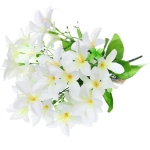 Искусственные цветы «Колокольчики» 40см белые