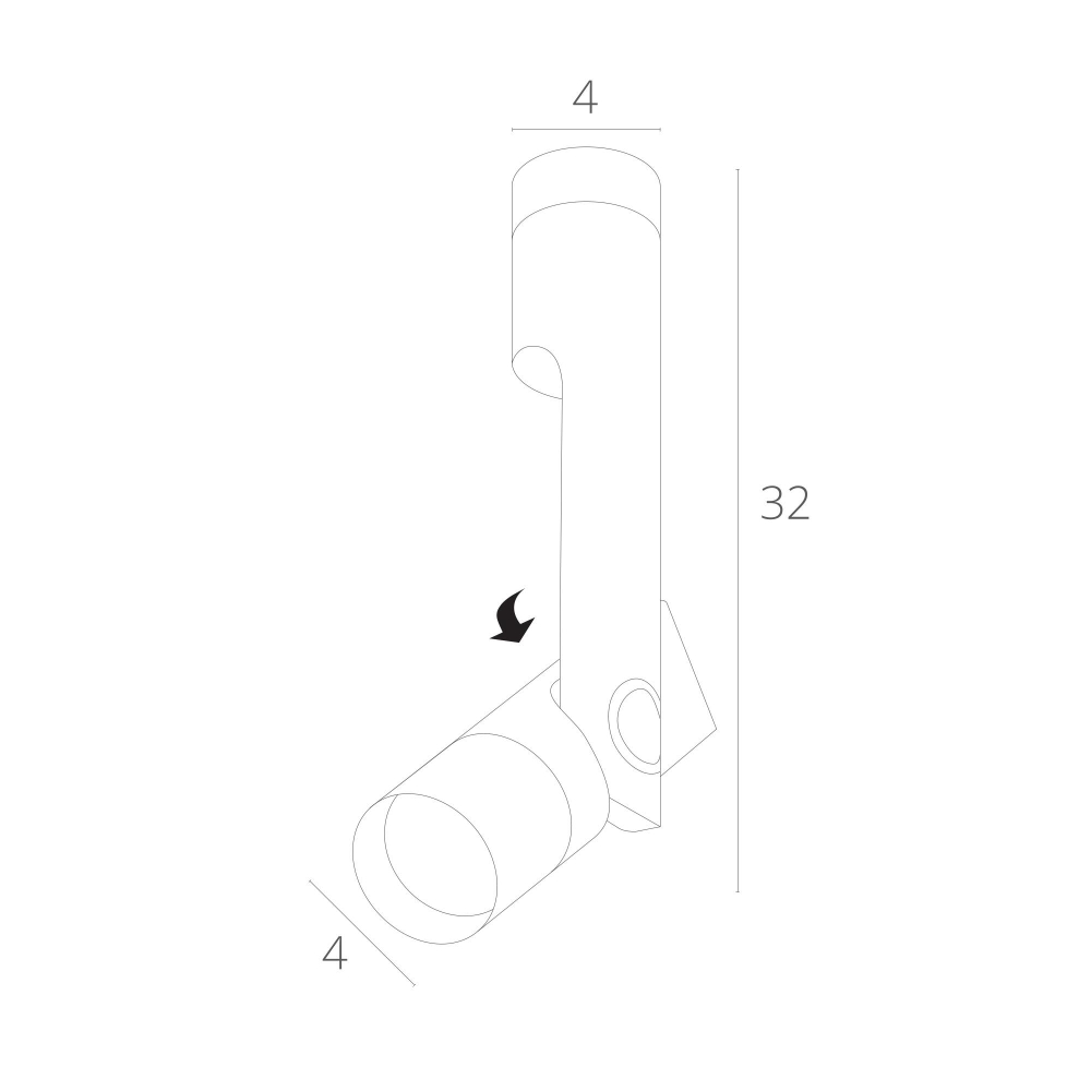 Светильник потолочный Arte Lamp Orion A2514PL-1BK