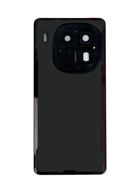 Задняя крышка для Iqoo 12 черная (Black) со стеклом камеры