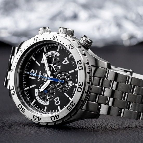 Наручные часы Traser Aurora Chronograph 106833 (сталь)