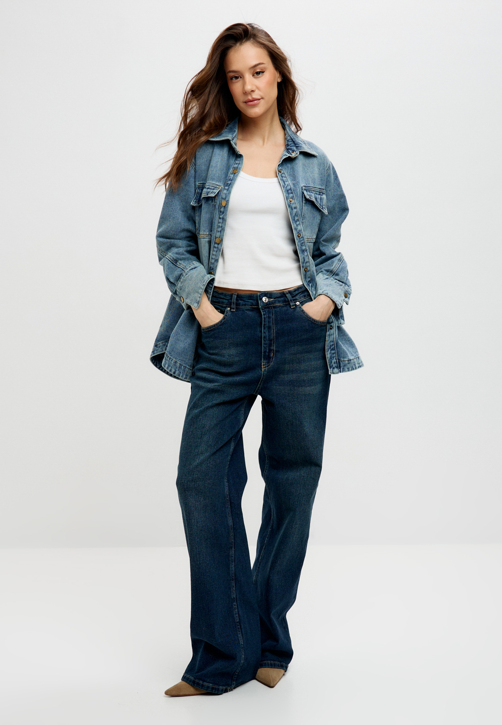 Джинсовая рубашка