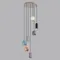 5053/7 PENDANT ODL24 000 цвет слонов.кости/мультиколор/металл Подвес GU10 LED 7*4W OVALI