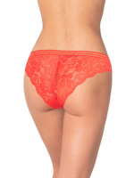 Трусики-бразилиана с ажурной задней частью (Размер: M) (Цвет: бежевый)