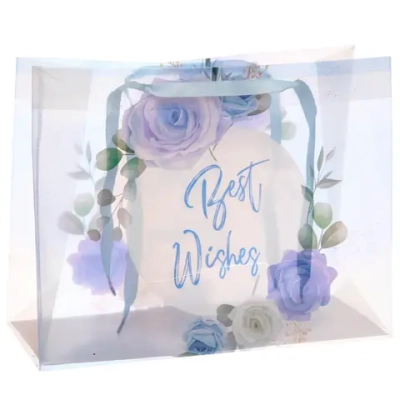 Пакет подарочный «Best Wishes» 27*21*11 см