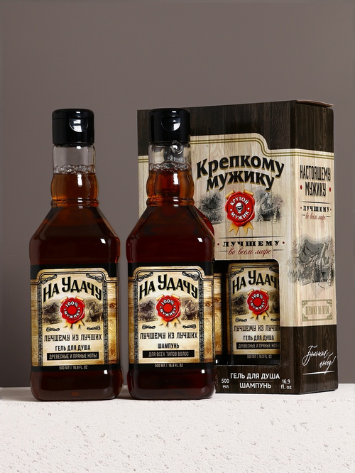 Подарочный набор «На удачу», шампунь и гель для душа, 500 мл