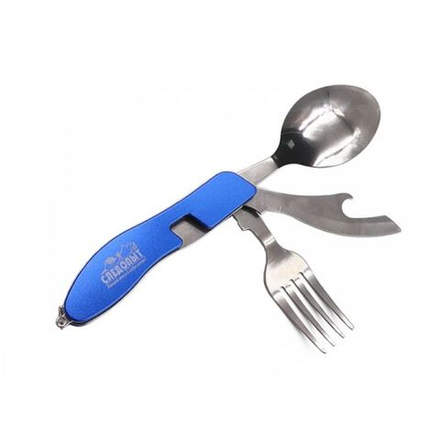 Набор складных столовых приборов Следопыт в чехле (ложка,вилка,нож)