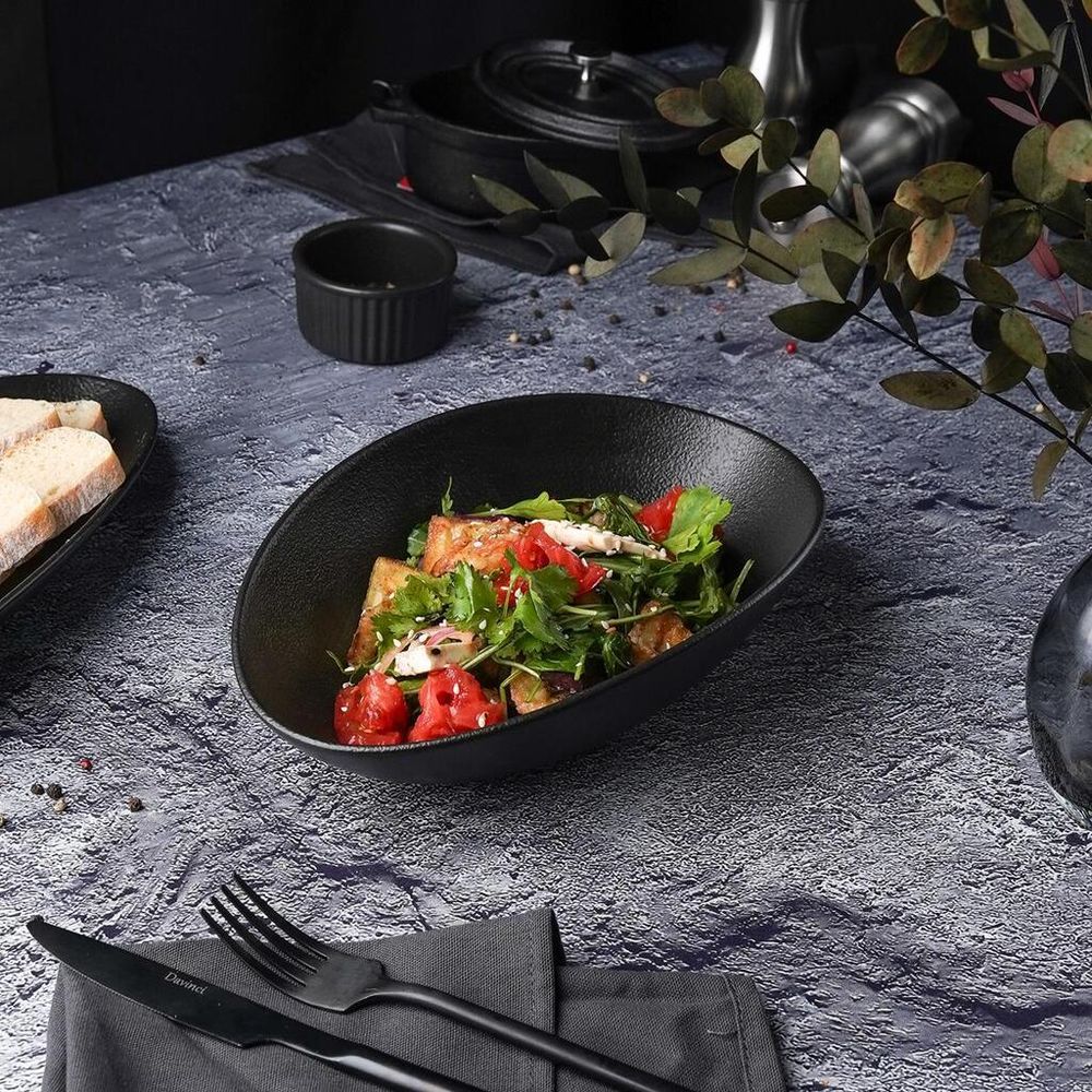 Салатник 700 мл 25*16 см h6,4 см Wave Up Smooth   P.L. Proff Cuisine [1]