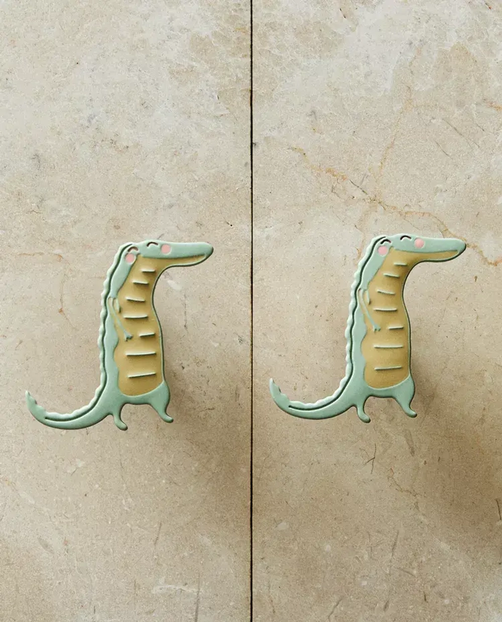 ZARA HOME НАБОР ДЕТСКИХ МЕБЕЛЬНЫХ РУЧЕК (2 ШТ.), ЗЕЛЕНЫЙ