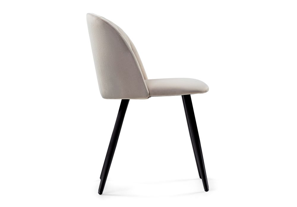 Стул на металлокаркасе Gabi 1 latte / black