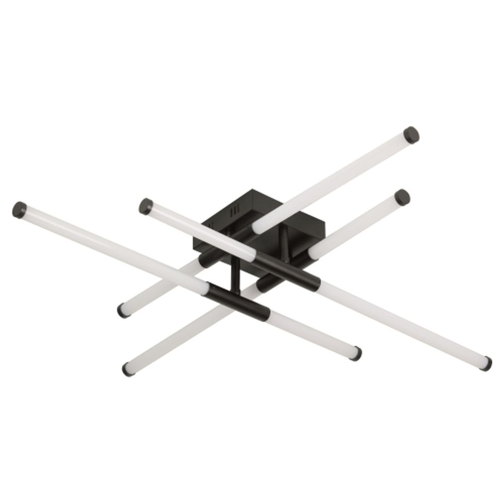 Светильник потолочный светодиодный ЭРА Модерн Fliss CLL-1 72W 3K-6K RC BK с ду черный