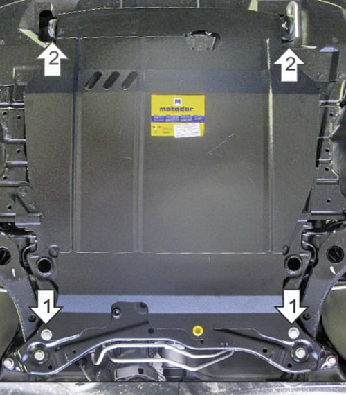 Защита двигателя для Mitsubishi Outlander XL, Peugeot 4007 MOTODOR.71303