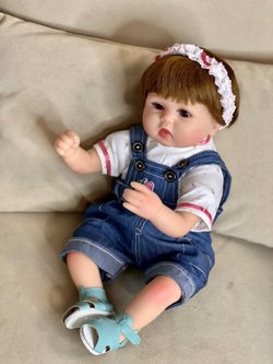 Кукла Реборн мягконабивная 42см в пакете (FA-027)