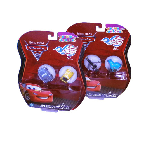 Ластики-фантастики "Тачки 2", 4шт. в блистере