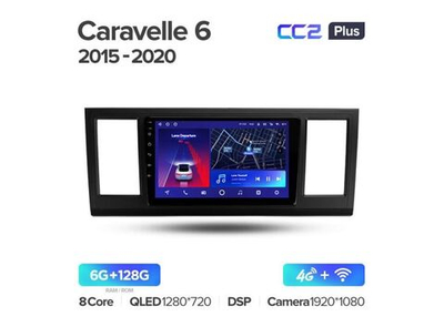 Магнитола Teyes CC2 Plus 6-128 Volkswagen Caravelle 6 T6.1 T6 2015 — 2020 9.0"