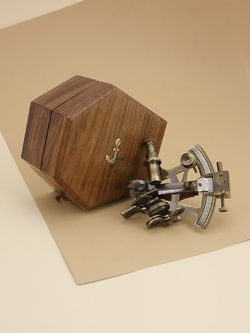 Nautical Морской секстант в деревянном футляре