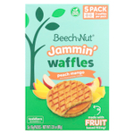Beech-Nut, Jammin 'Waffles, от 12 месяцев, персик и манго, 5 пакетиков по 16 г (0,56 унции)