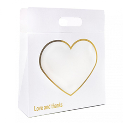 Сумочка для цветов с Сердцем 32*11*36