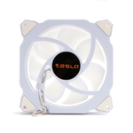 Вентилятор TESLA RGB120-RW, 120мм, 1200rpm, 3-pin+Molex, белый/FRGB, 38CFM, 21дБ, антивибропрокладки (TSL-120-RW)