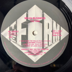 Винтажная виниловая пластинка LP The Firm Mean Business (Japan 1986) (No Obi) Fortune Hunter