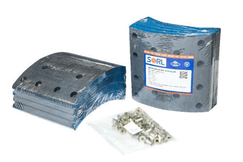 Накладка тормозная, к-т 8шт+заклепки 96шт 410x200 STD IVECO, ROR (19553, 19554) SORL