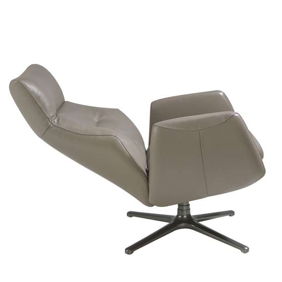 Кресло-реклайнер Angel Cerda 5092, серая кожа