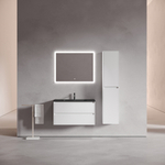 Тумба подвесная под раковину Sancos Libra, белый глянец 890х450х500 мм