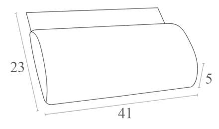Подушка-подголовник для шезлонга Siesta Contract Slim, светло-коричневый