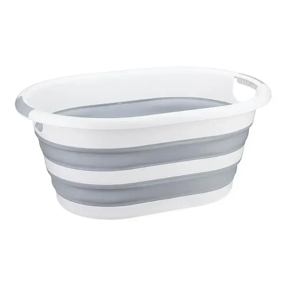 Таз ФЛЕКС овальный 17,5л складной Смоки