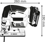 Лобзик аккумуляторный BOSCH GST 18 V-LI B 0615990M43 1х4,0Ач, картон