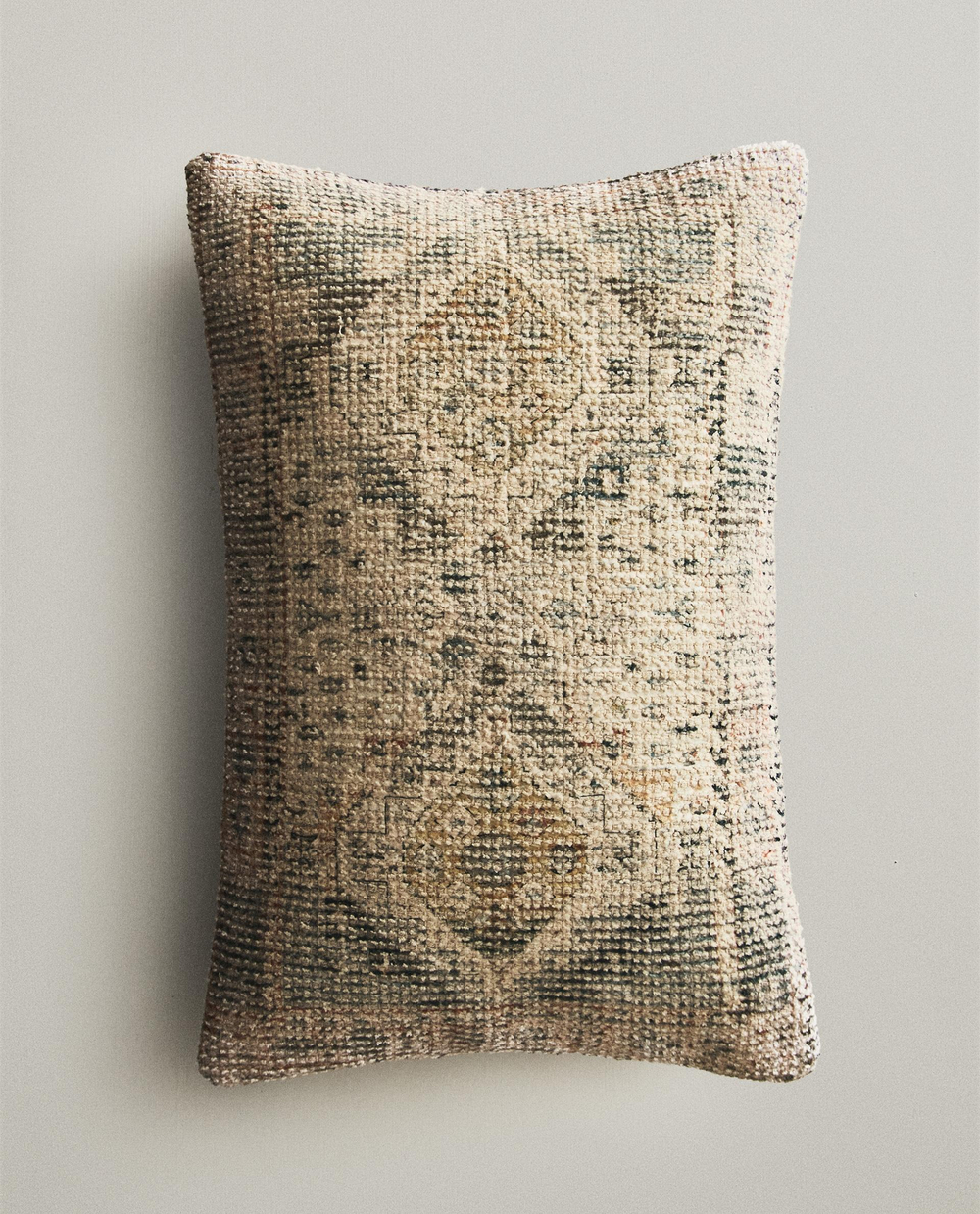 Zara Home наволочка декоративная из хлопка, синий, 40x60 см