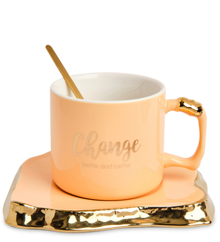 GAEM Art MUG-398/3 Чайная пара «Перемены к лучшему»